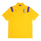 NIKE Mens Yellow & Purple Logo Zip Jacket M Polyester Short Sleeve Sports