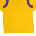 NIKE Mens Yellow & Purple Logo Zip Jacket M Polyester Short Sleeve Sports