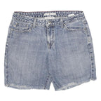 TOMMY HILFIGER Womens Denim Blue Boyfriend Shorts UK 8 W30 Casual Cotton