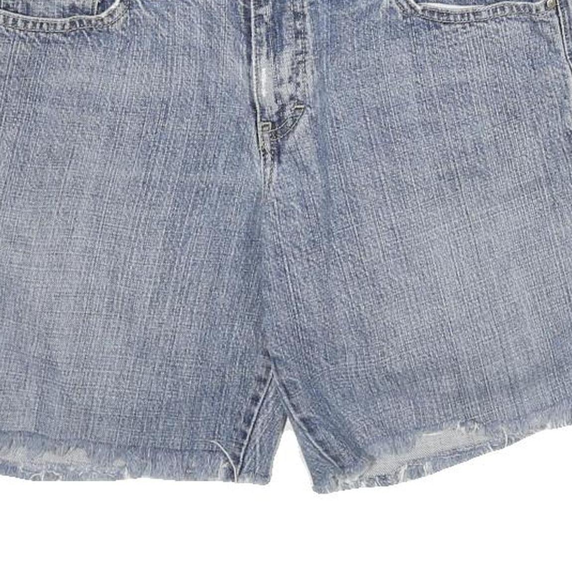 TOMMY HILFIGER Womens Denim Blue Boyfriend Shorts UK 8 W30 Casual Cotton