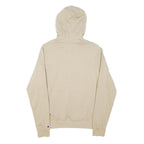 CHAMPION Mens Beige Hoodie M Cotton Blend Pullover Logo Sweatshirt