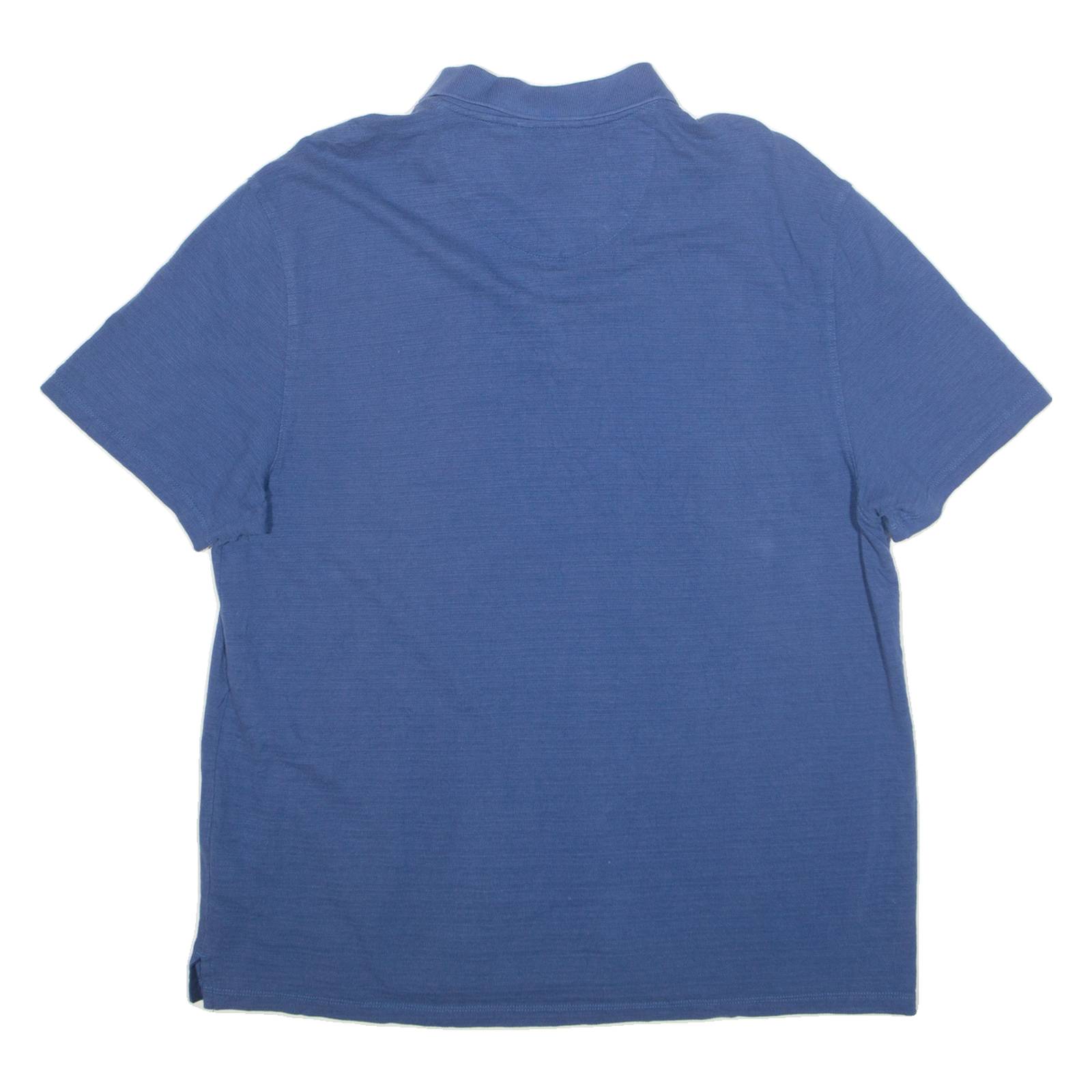 CALVIN KLEIN Mens Polo Shirt Blue XL
