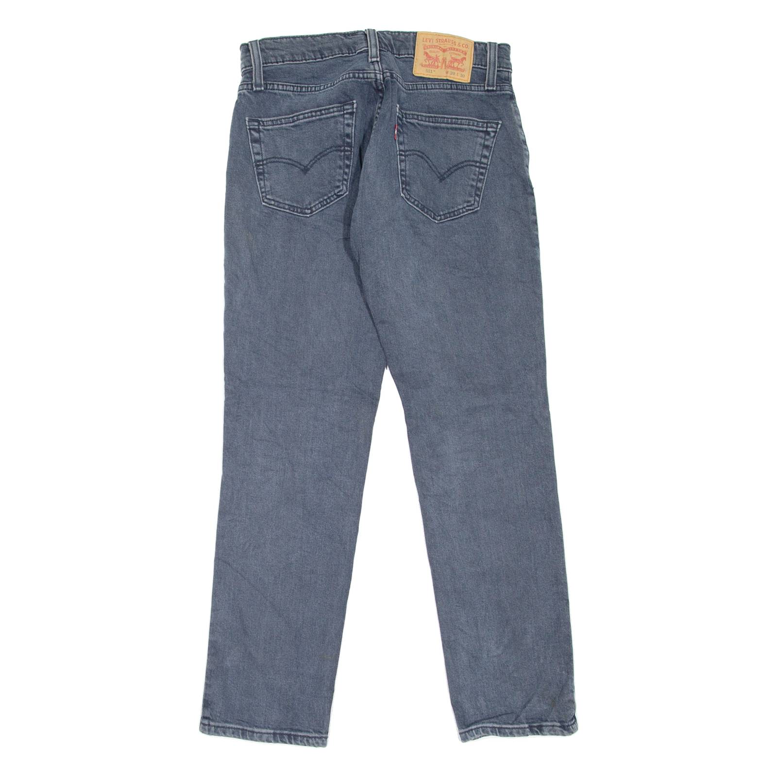 LEVI'S 511 Jeans Mens Blue Slim Straight Stone Wash W29 L30