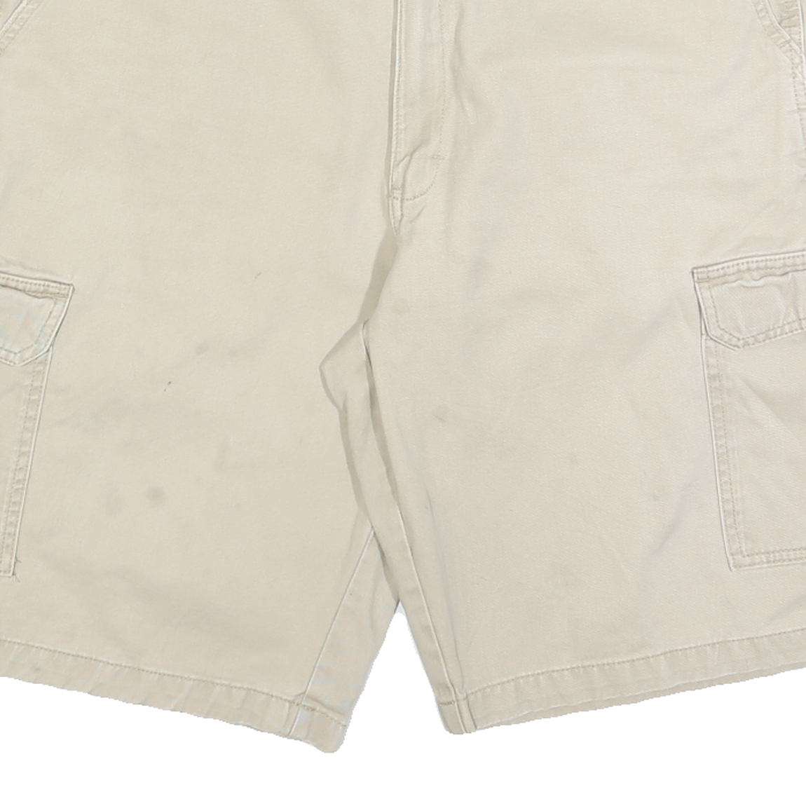 DICKIES Mens Beige Cargo Shorts L W36 Cotton Blend Workwear Comfortable Fit