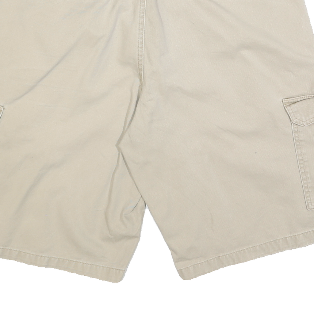 DICKIES Mens Beige Cargo Shorts L W36 Cotton Blend Workwear Comfortable Fit