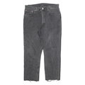 LEVI'S 501 Mens Jeans Black Regular Straight Denim Rinse W31 L26 Classic Button