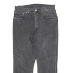 LEVI'S 501 Mens Jeans Black Regular Straight Denim Rinse W31 L26 Classic Button