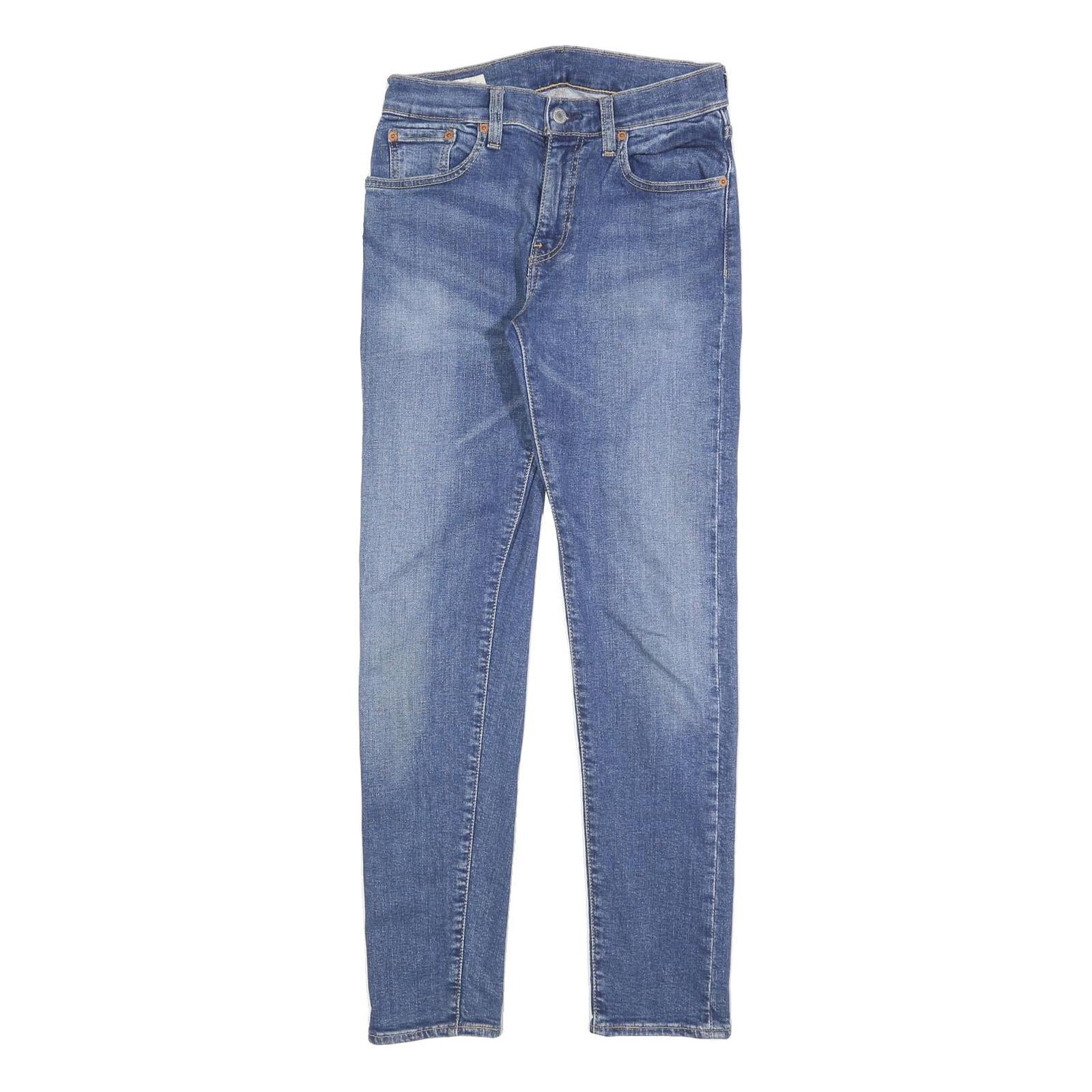LEVI'S 512 BIG E Mens Jeans Blue Slim Skinny Denim W28 L32 Stretch Cotton Blend