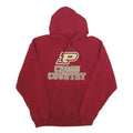 SOFFE Mens Red Cross Country Pullover Hoodie M Athletic Print Comfort Fit