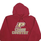 SOFFE Mens Red Cross Country Pullover Hoodie M Athletic Print Comfort Fit