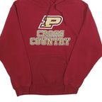 SOFFE Mens Red Cross Country Pullover Hoodie M Athletic Print Comfort Fit