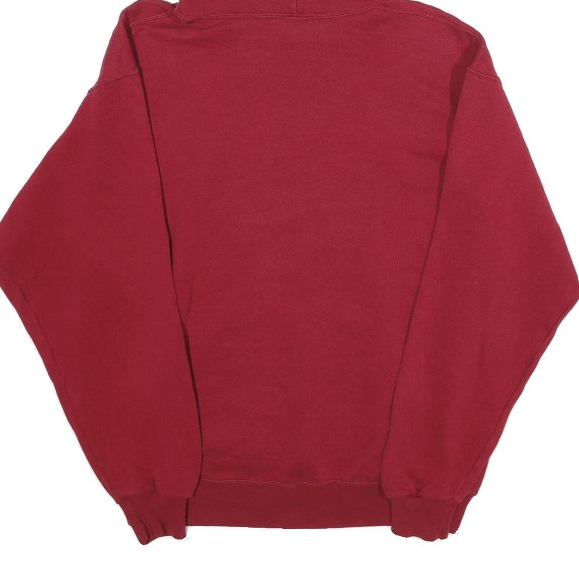 SOFFE Mens Red Cross Country Pullover Hoodie M Athletic Print Comfort Fit