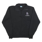 CHAMPION Mens Black Class of 2016 Half Zip M Sweatshirt Cotton Blend Casual