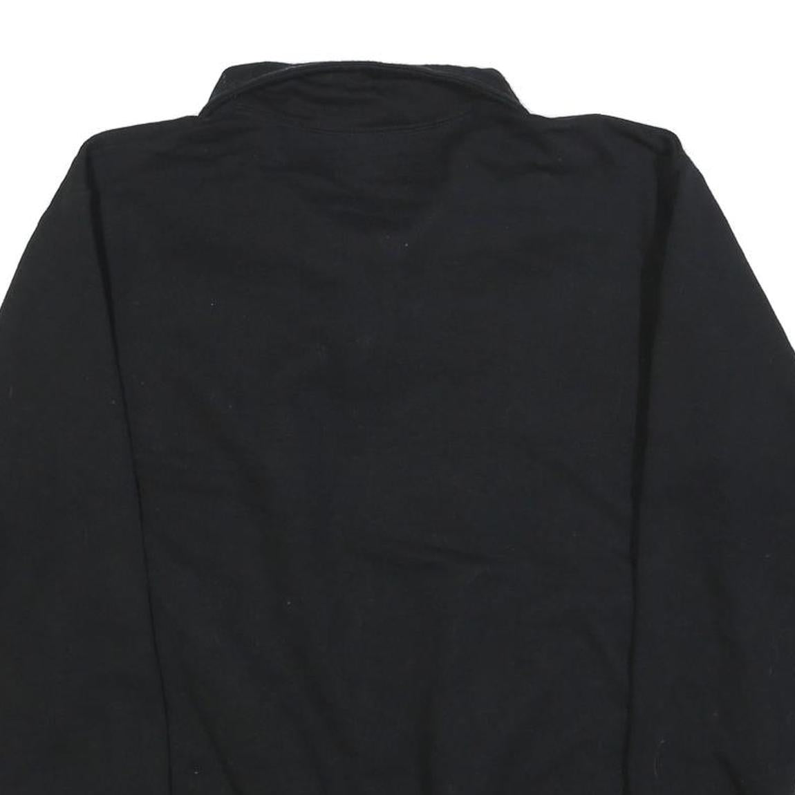 CHAMPION Mens Black Class of 2016 Half Zip M Sweatshirt Cotton Blend Casual