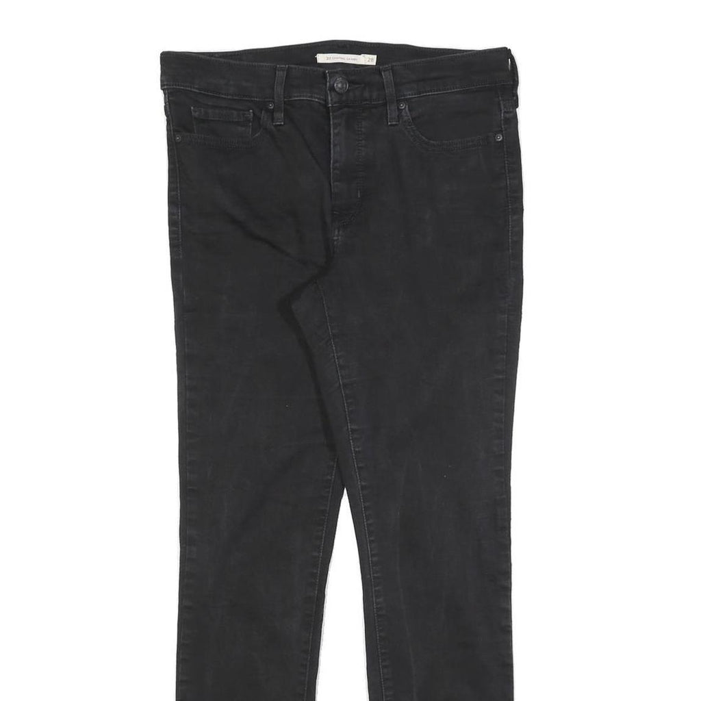 LEVI'S 311 Slim Womens Jeans Black Denim Slim W28 L30 Stretch Classic