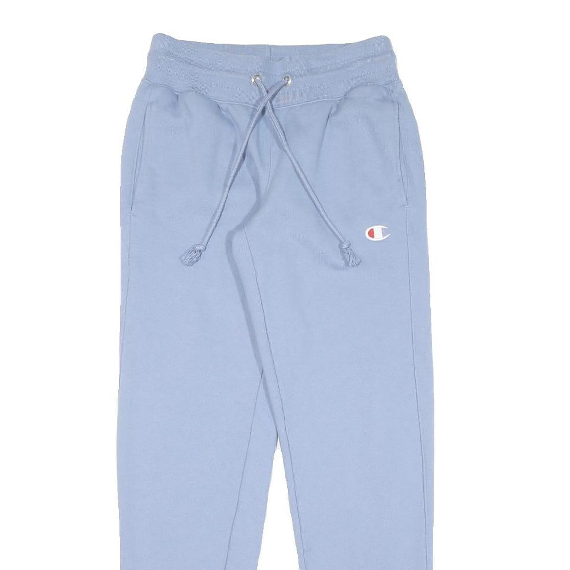 CHAMPION REVERSE WEAVE Womens Joggers Blue XS W26 L28 Cotton Drawstring Logo