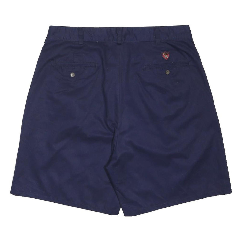 POLO GOLF Mens Shorts Navy Blue Casual M W34 Smart Cotton Blend