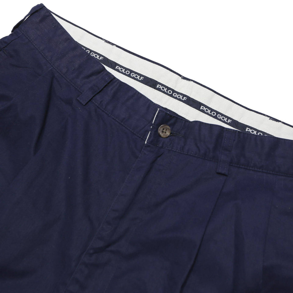 POLO GOLF Mens Shorts Navy Blue Casual M W34 Smart Cotton Blend