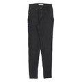 LEVI'S 721 Womens Slim Black Denim Light W27 L30 Skinny Jeans Zip Closure