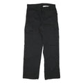 DICKIES Mens Cotton Blend Black Regular Cargo Trousers W33 L32 Workwear Utility