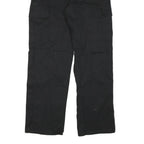DICKIES Mens Cotton Blend Black Regular Cargo Trousers W33 L32 Workwear Utility