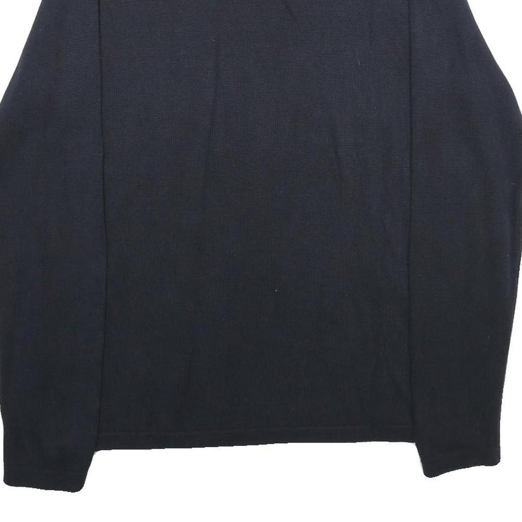 NAUTICA Mens Navy Blue Cotton Patterned V-Neck Basic Knit Jumper M Casual