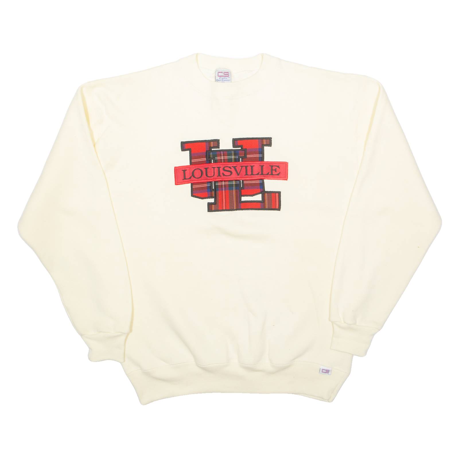 CRABLE SPORTSWEAR Louisville Womens Sweatshirt Cream USA L
