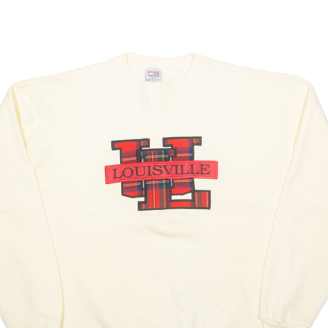 CRABLE SPORTSWEAR Louisville Womens Sweatshirt Cream USA L
