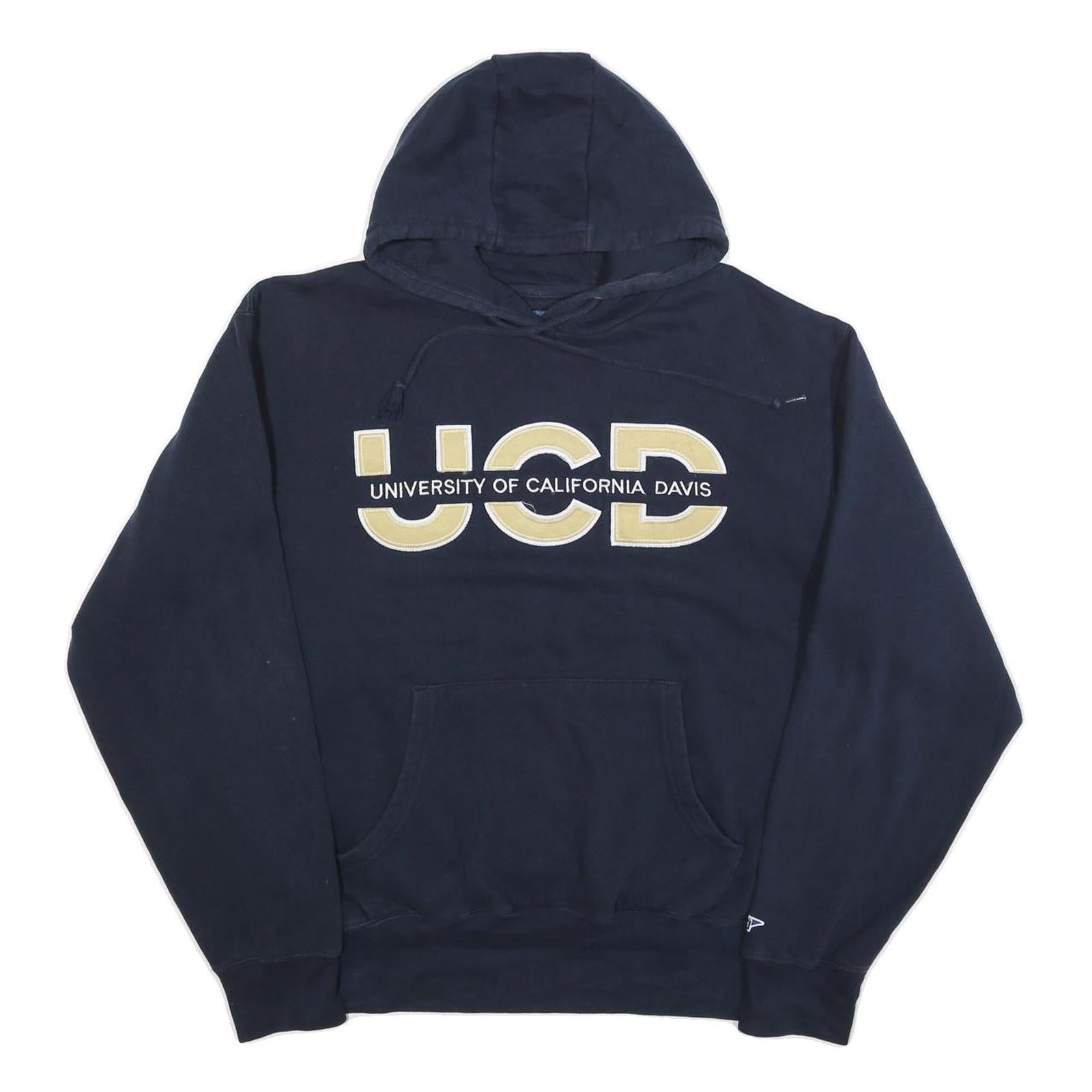 BLUE 84 Mens Navy University Of California Davis Pullover Hoodie M Cotton Blend