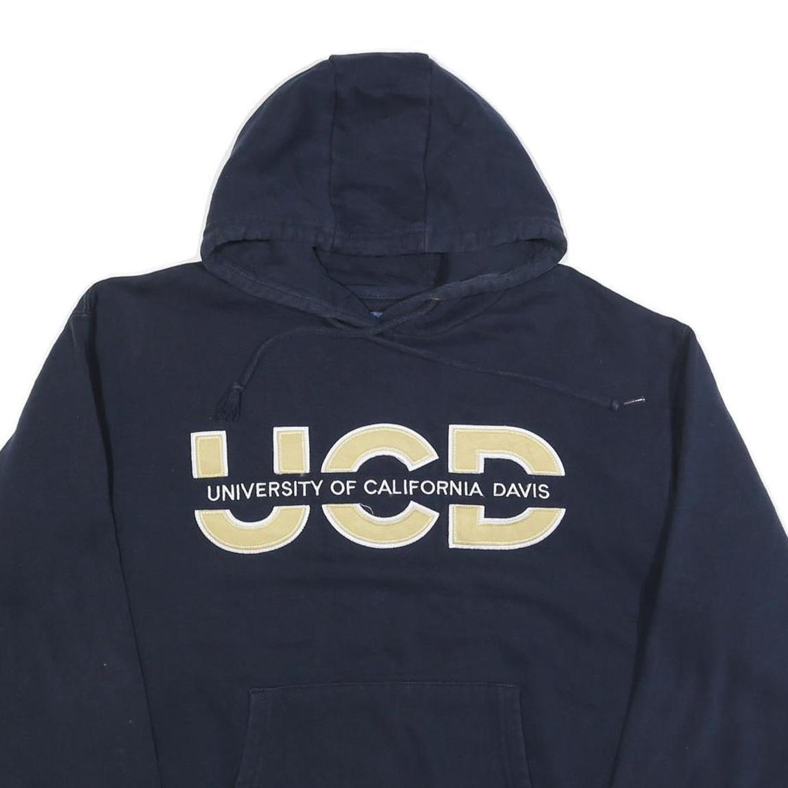 BLUE 84 Mens Navy University Of California Davis Pullover Hoodie M Cotton Blend