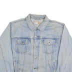 WRANGLER Mens Blue Denim Jacket XL Cotton Button Closure Classic Fit Casual