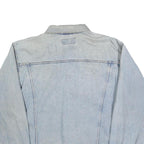 WRANGLER Mens Blue Denim Jacket XL Cotton Button Closure Classic Fit Casual