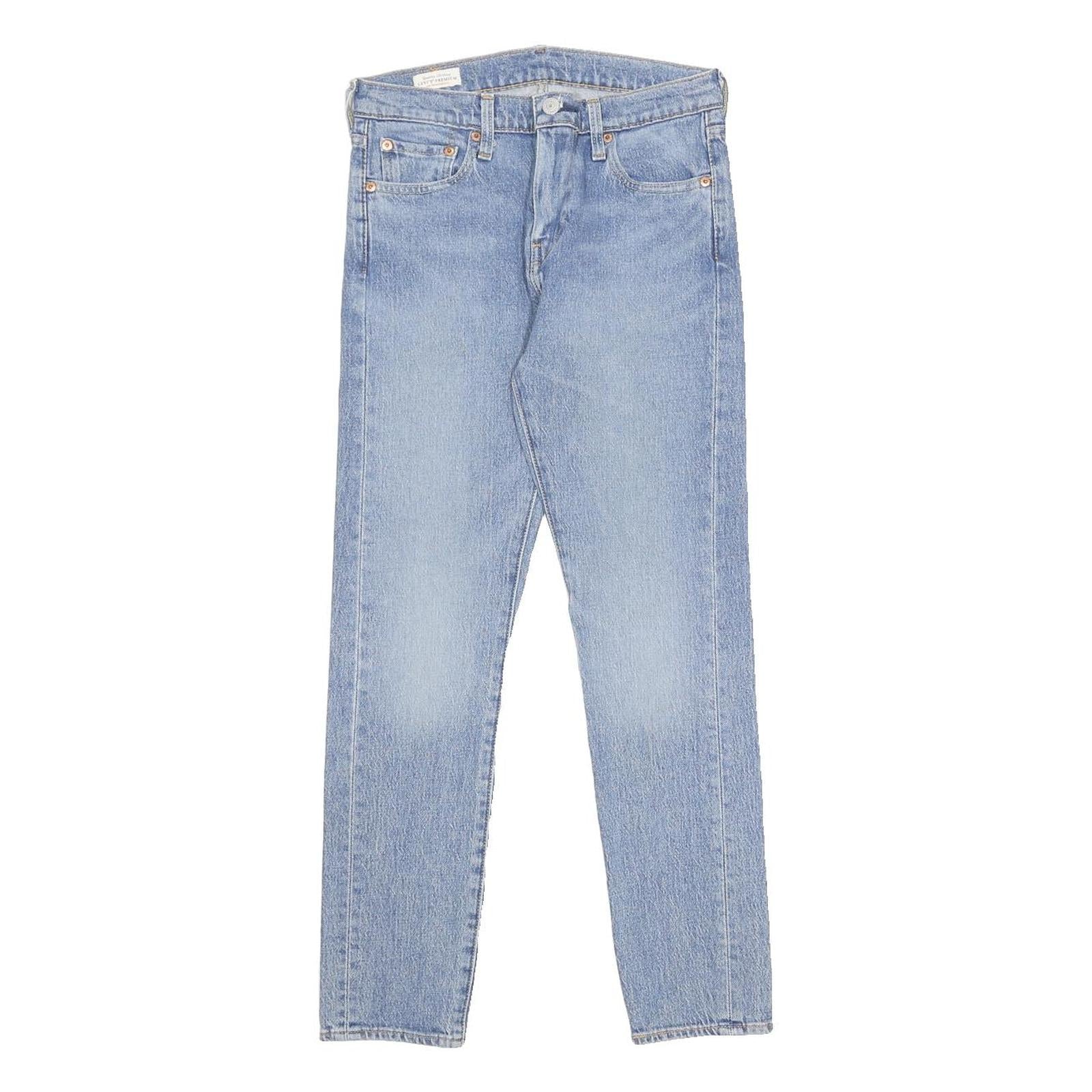 LEVI'S 510 BIG E Mens Jeans Blue Slim Skinny Denim Light W29 L30 Zip