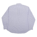 TOMMY HILFIGER Mens Blue & White Check Shirt XL Button-Down Collar Casual Cotton