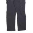 DICKIES Mens Jeans Black Regular Straight Cotton Blend W34 L30 Workwear Zip