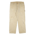 DICKIES Mens Regular Fit Beige Cotton Blend Jeans W34 L30 Zip Practical Workwear