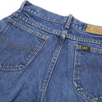 LEE Womens Jeans Blue Regular Straight Denim Medium W26 L28 Classic Fit Zip