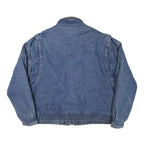 ST JOHNS BAY Mens Blue Denim Jacket XL Cotton Blend Casual Outerwear Zip