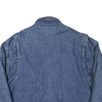 ST JOHNS BAY Mens Blue Denim Jacket XL Cotton Blend Casual Outerwear Zip
