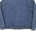 ST JOHNS BAY Mens Blue Denim Jacket XL Cotton Blend Casual Outerwear Zip