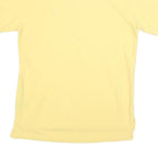 TOMMY HILFIGER Mens Yellow Short Sleeve Plain Polo Shirt S Cotton Blend Classic