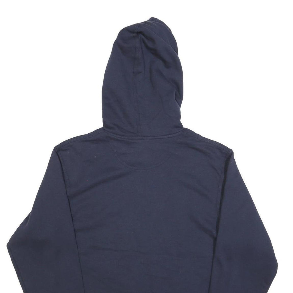 CHAMPION Mens Navy Blue Hoodie S Cotton Blend Pullover Casual Sportswear