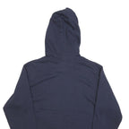 CHAMPION Mens Navy Blue Hoodie S Cotton Blend Pullover Casual Sportswear