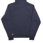 CHAMPION Mens Navy Blue Hoodie S Cotton Blend Pullover Casual Sportswear