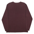 CARHARTT Mens Maroon Long Sleeve Crew Neck Pocket T-Shirt M Cotton Blend