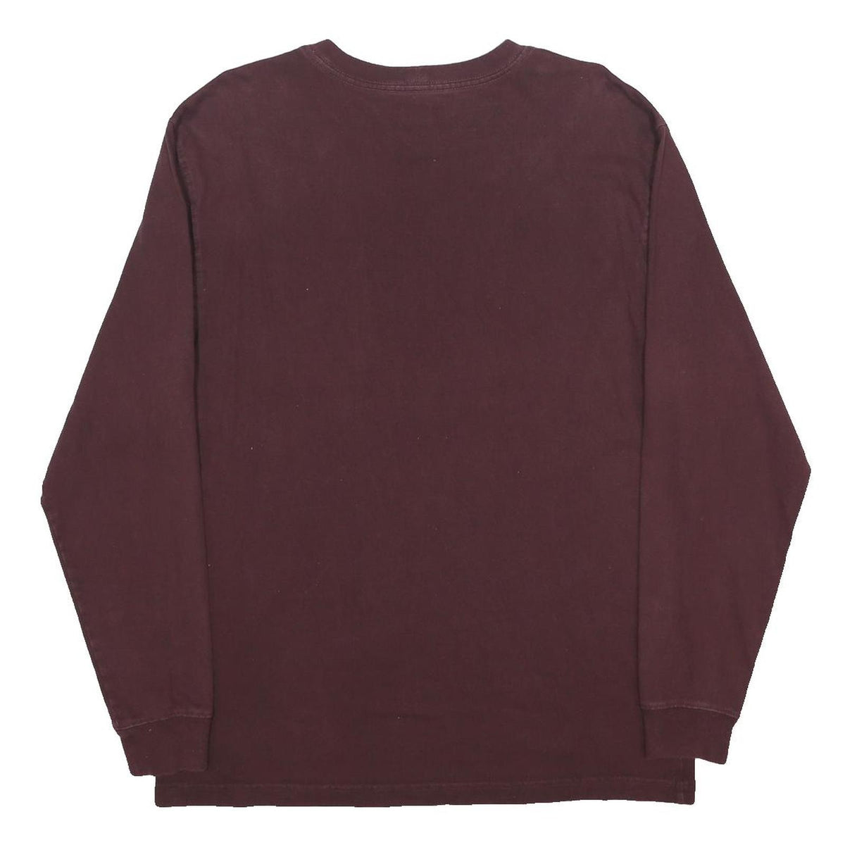 CARHARTT Mens Maroon Long Sleeve Crew Neck Pocket T-Shirt M Cotton Blend