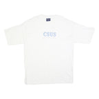 JANSPORT Mens White CSUS Graphic T-Shirt 2XL Short Sleeve Crew Neck Cotton Blend