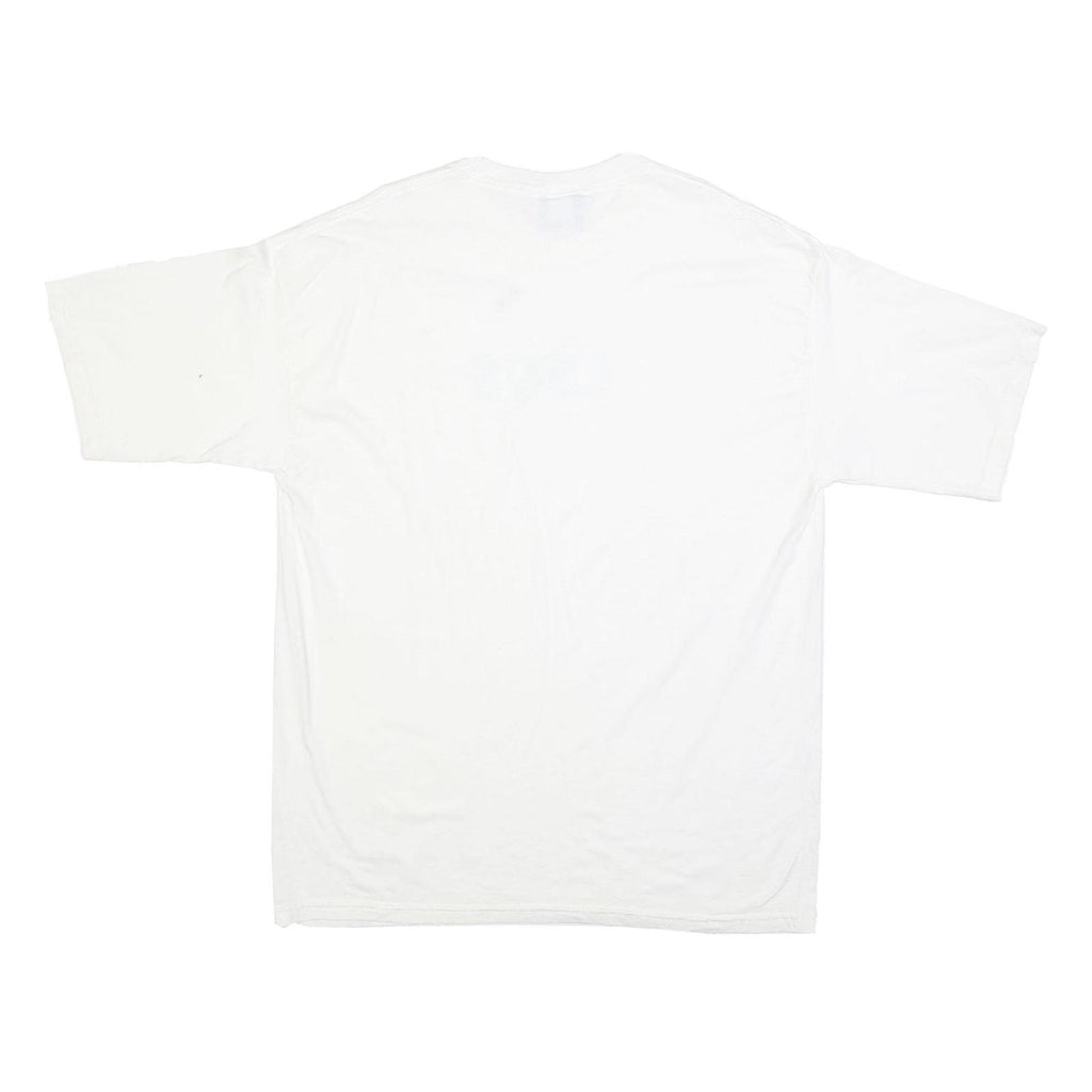 JANSPORT Mens White CSUS Graphic T-Shirt 2XL Short Sleeve Crew Neck Cotton Blend