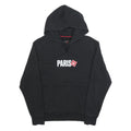 AIR JORDAN Mens Black Paris Pullover Hoodie XS Cotton Blend Casual Sweatshirt