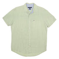 TOMMY HILFIGER Mens Light Green Shirt M Casual Summer Linen Blend